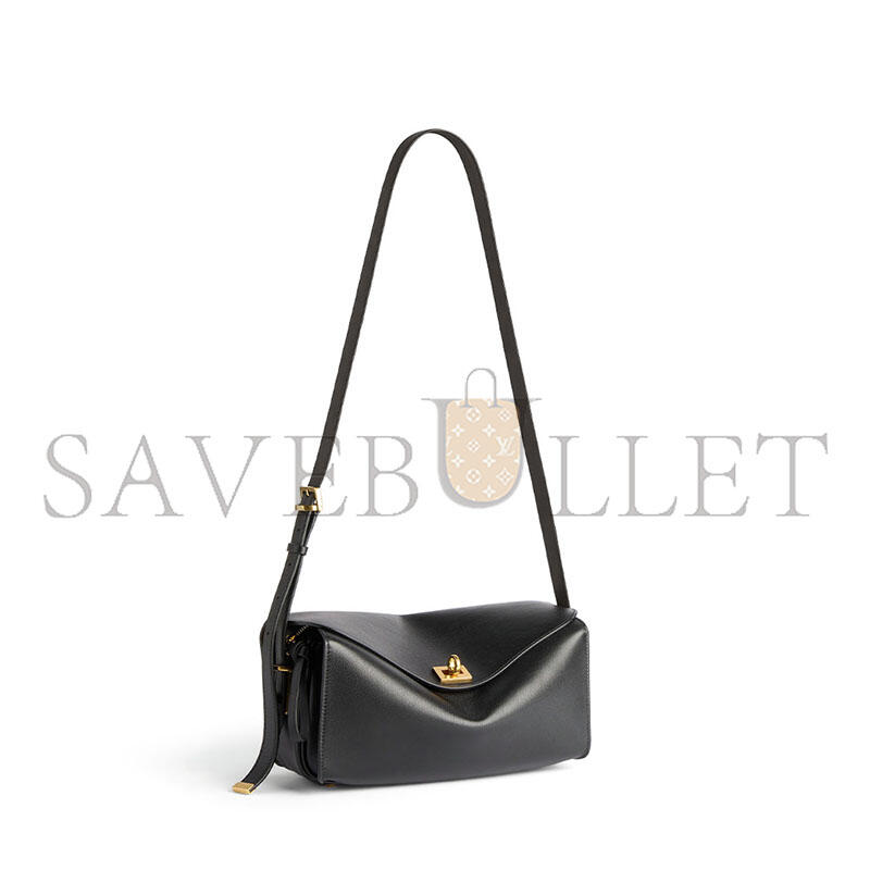 BALENCIAGA WOMEN'S LE 7 SHOULDER BAG MEDIUM IN BLACK 8681022ACJZ1053 (26*13.5*10cm)